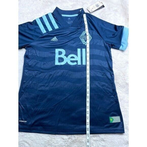 ADIDAS Women Large MLS Vancouver Whitecaps FC 20/21 Away Soccer Jersey EH8626 - Picture 9 of 9